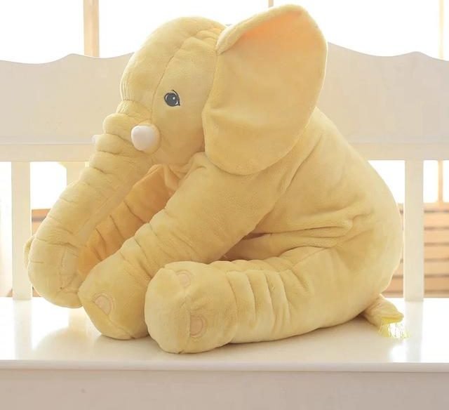 Almohada de peluche de elefante, juguete para bebé, suave, acogedora y abrazable para recién nacidos | Lersk