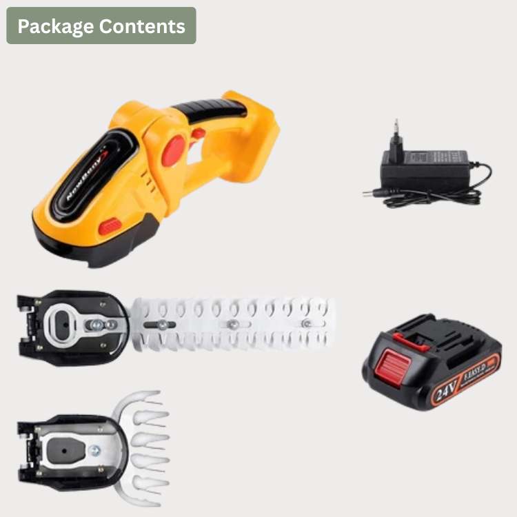 VerdePro Cordless Ergonomic 2-in-1 Hedge & Shrub Trimmer | Lersk