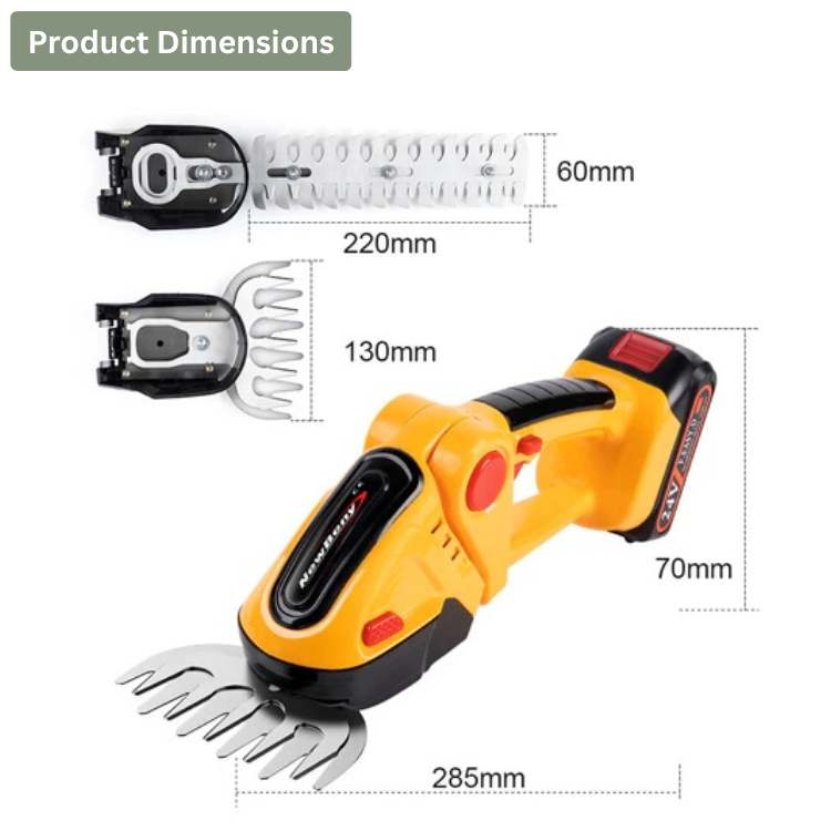 SylvaTrim Lightweight Cordless Hedge & Shrub Trimmer 2-in-1 | Lersk