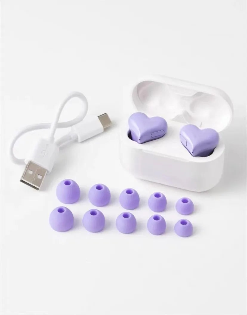 Heart Shaped PulseBuds Noise Cancelling Wireless Earbuds | Lersk
