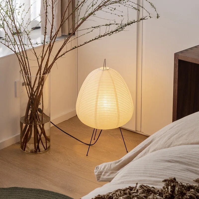 Lumisora Reispapierlampe mit sanftem, atmosphärischem LED-Leuchten | Lersk