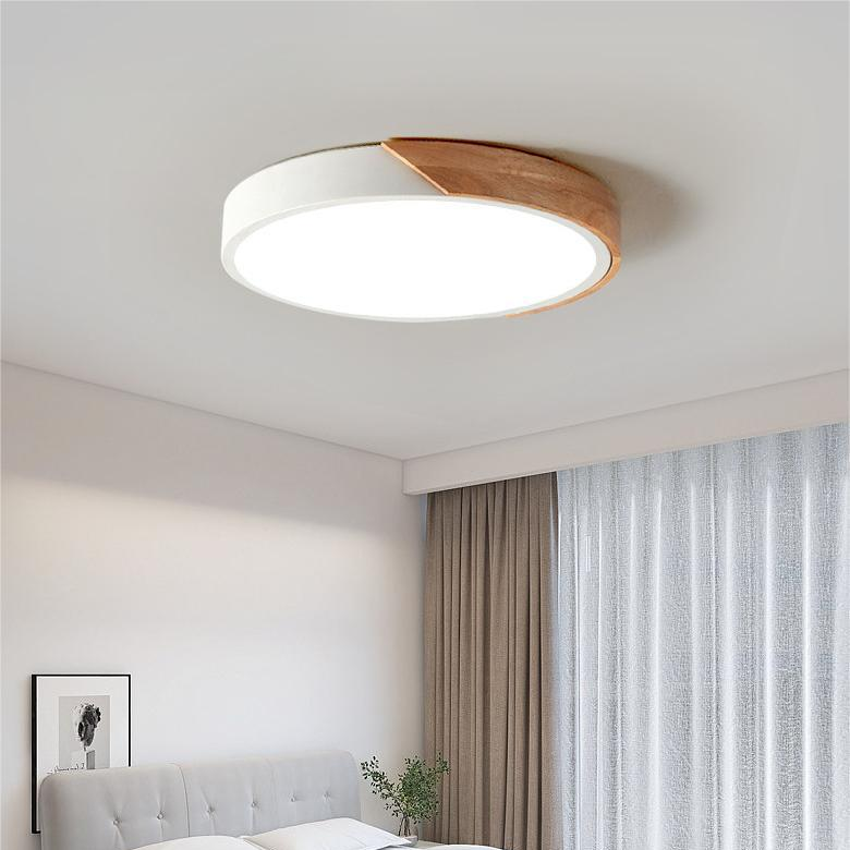 ضوء سقفي دائري LED على الطراز الإسكندنافي بإضاءة ناعمة وتصميم بسيط لغرف النوم ومناطق العمل | Lersk