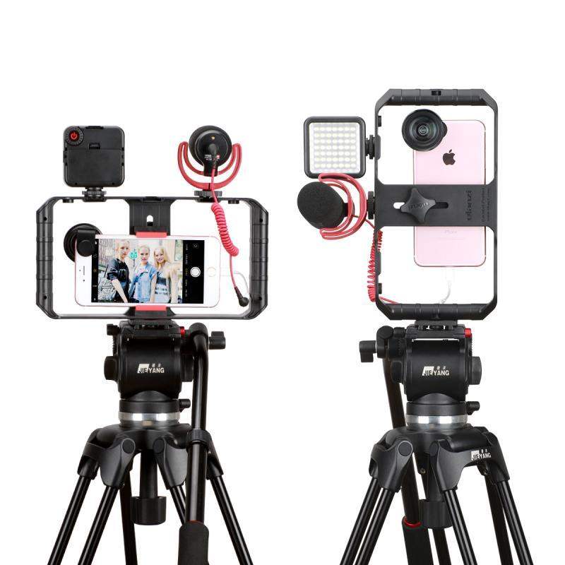 Smartphone Video Rig Stabilizer With Light For Mobile Filmmaking | Lersk