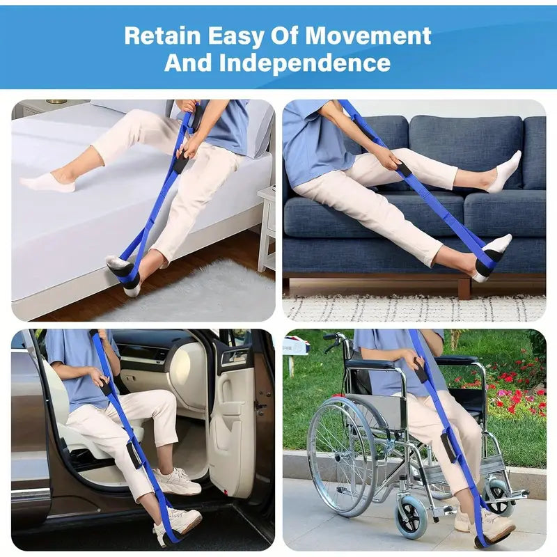 Correia de Assistência à Mobilidade LegLift para Idosos e Cuidadores Elevação de Pernas Sem Esforço | Lersk