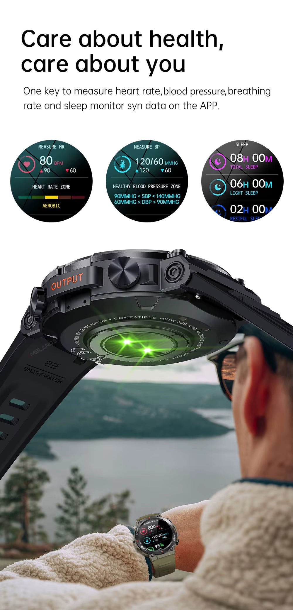 FortisX Titan taktický chytrý hodinky s dlouhou výdrží baterie | Lersk