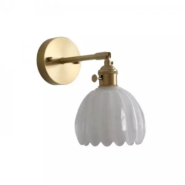 Nástěnné skleněné světlo Blossom Tulip s teplým vintage světlem | Lersk