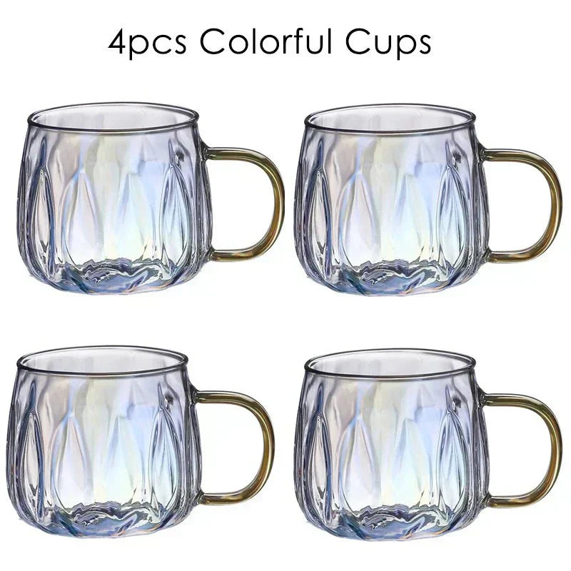 Set Caraffa in Vetro Vintage Nova con Coperchio e Bicchieri in Acciaio Inox | Lersk