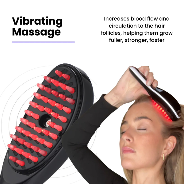 LumaRevive | 4-in-1 Red Light Hair and Scalp Therapy Brush