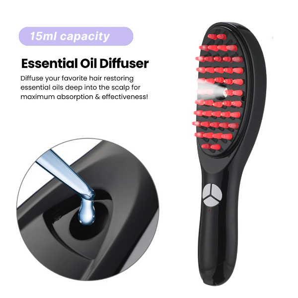 LumaRevive | 4-in-1 Red Light Hair and Scalp Therapy Brush