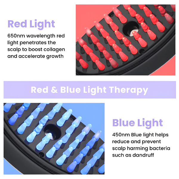 LumaRevive | 4-in-1 Red Light Hair and Scalp Therapy Brush