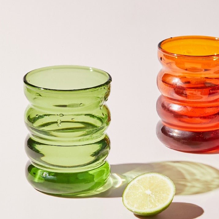 NovaRipple Glass Tumbler 250ml Heat Resistant for Drinks | Lersk
