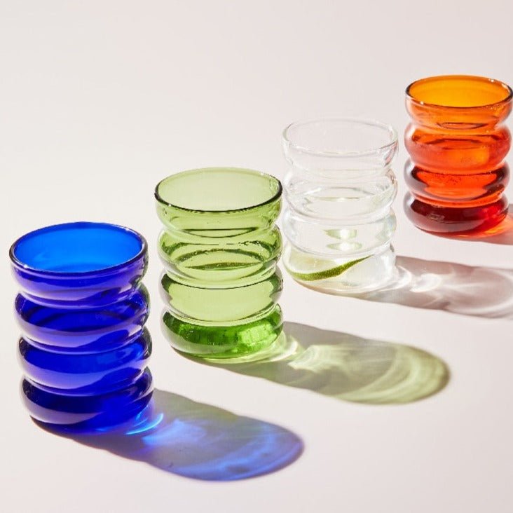 NovaRipple Glass Tumbler 250ml Heat Resistant for Drinks | Lersk