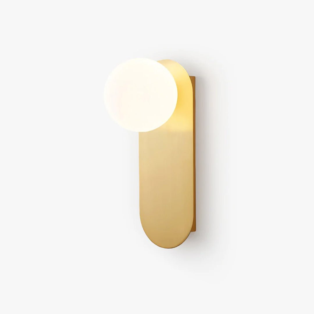 Aurel Flat Base Globe Sconce Modern Round Light Fixture | Lersk