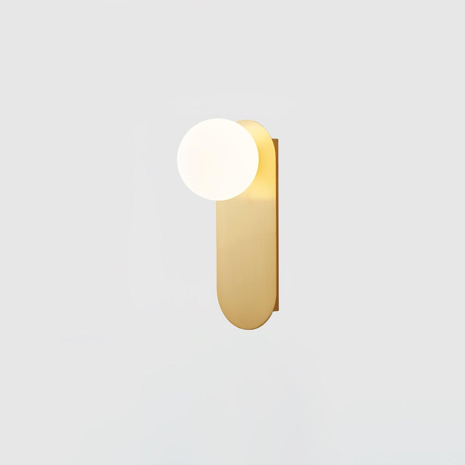 Aurel Flat Base Globe Sconce Modern Round Light Fixture | Lersk