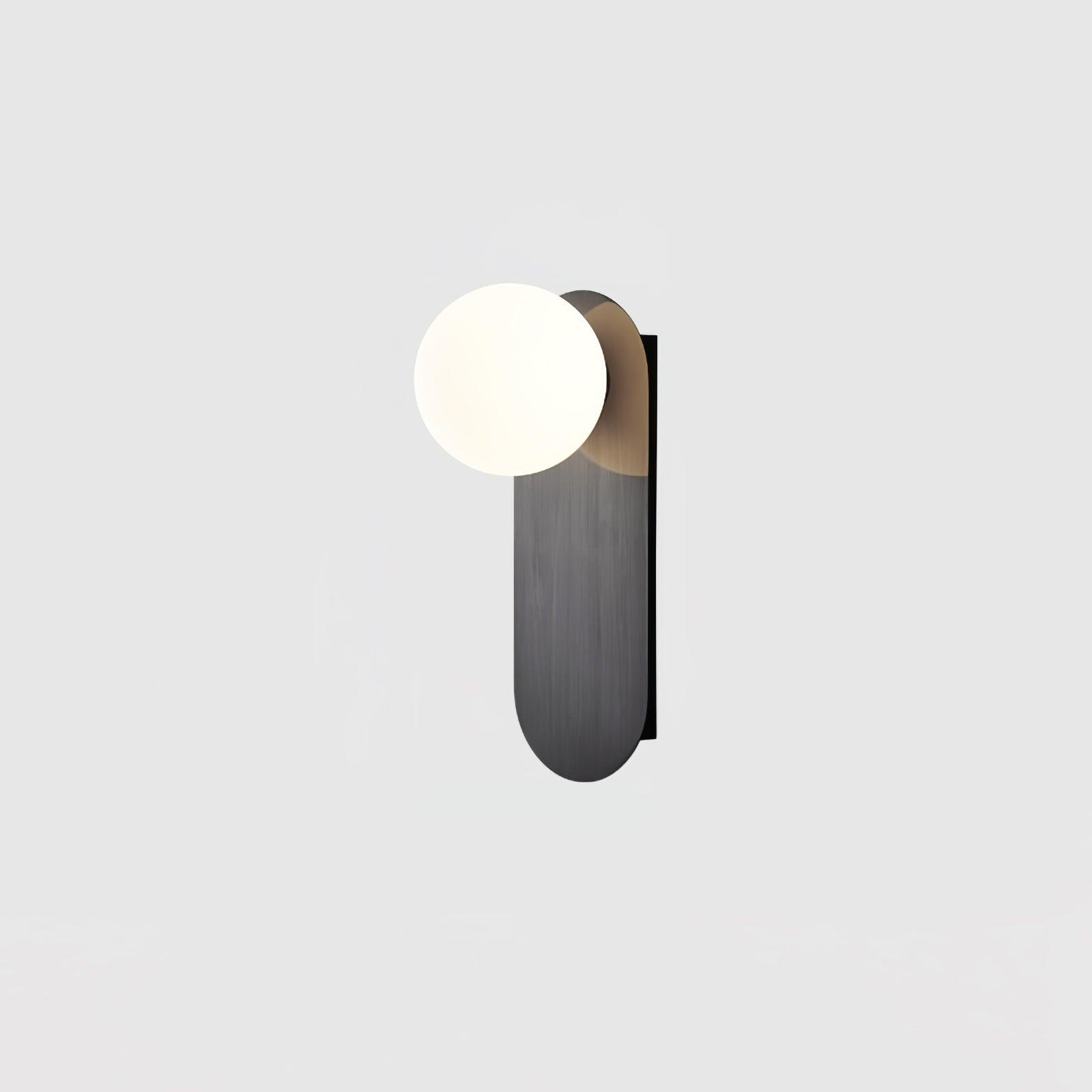 Aurel Flat Base Globe Sconce Modern Round Light Fixture | Lersk