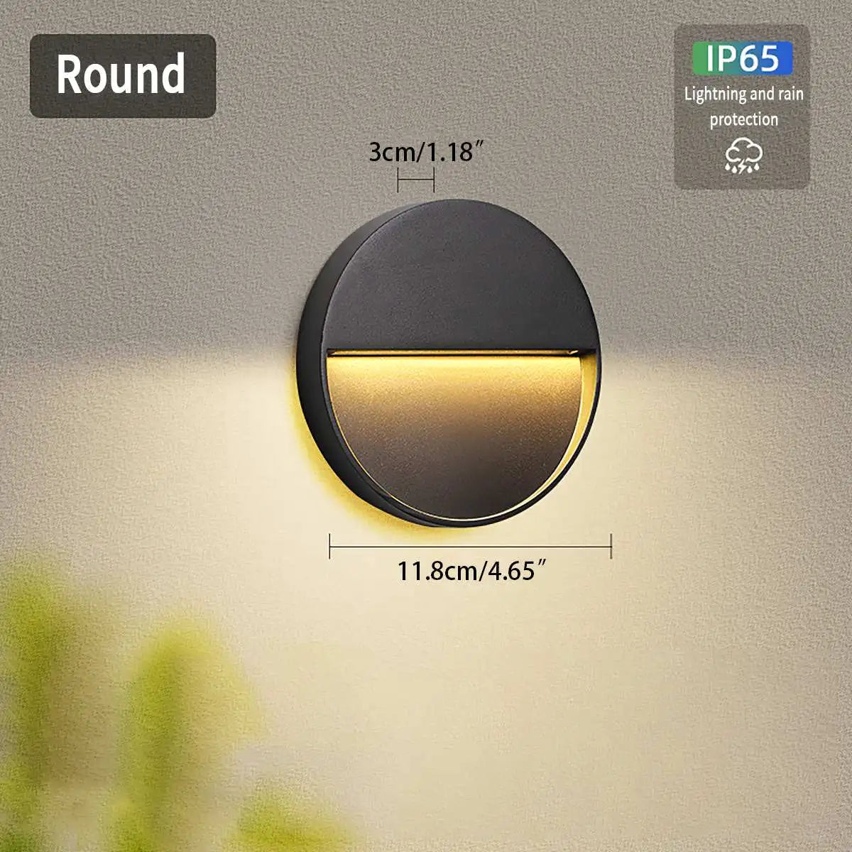 Luz de Pared Exterior Impermeable Redonda y Cuadrada | Lersk