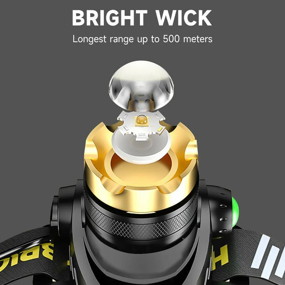 ApexVolt Pro Headlamp 990000LM Rechargeable Tactical Light | Lersk