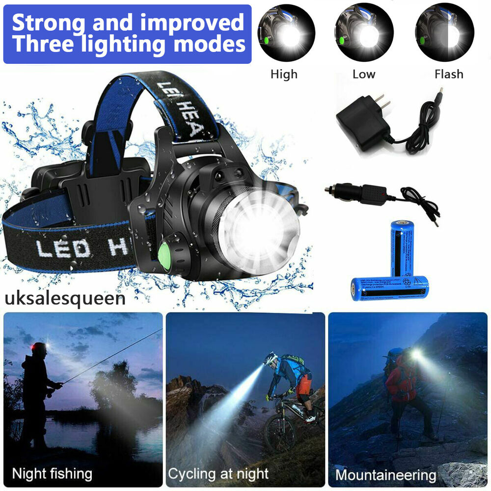 NovaPeak 990000LM Dobíjecí LED čelovka s zoomem Taktická | Lersk