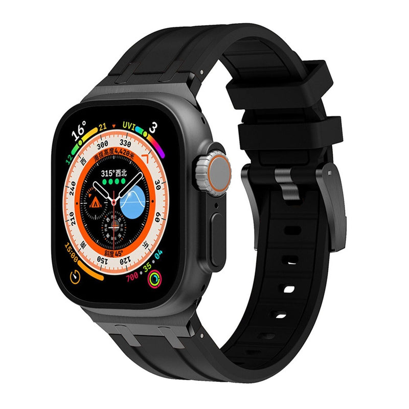 VeroFit | Thick Silicone Band with Titanium Adapter for Apple Watch | Lersk
