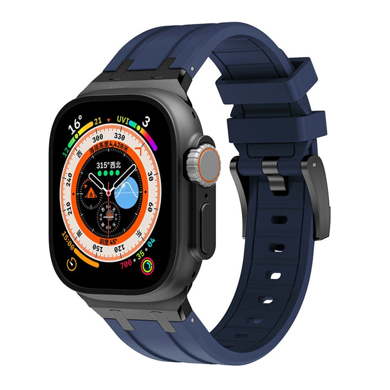VeroFit | Thick Silicone Band with Titanium Adapter for Apple Watch | Lersk
