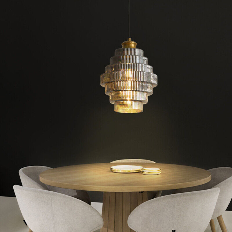 Elara Glass and Brass Bottle Pendant Lamp with Vintage Glow | Lersk