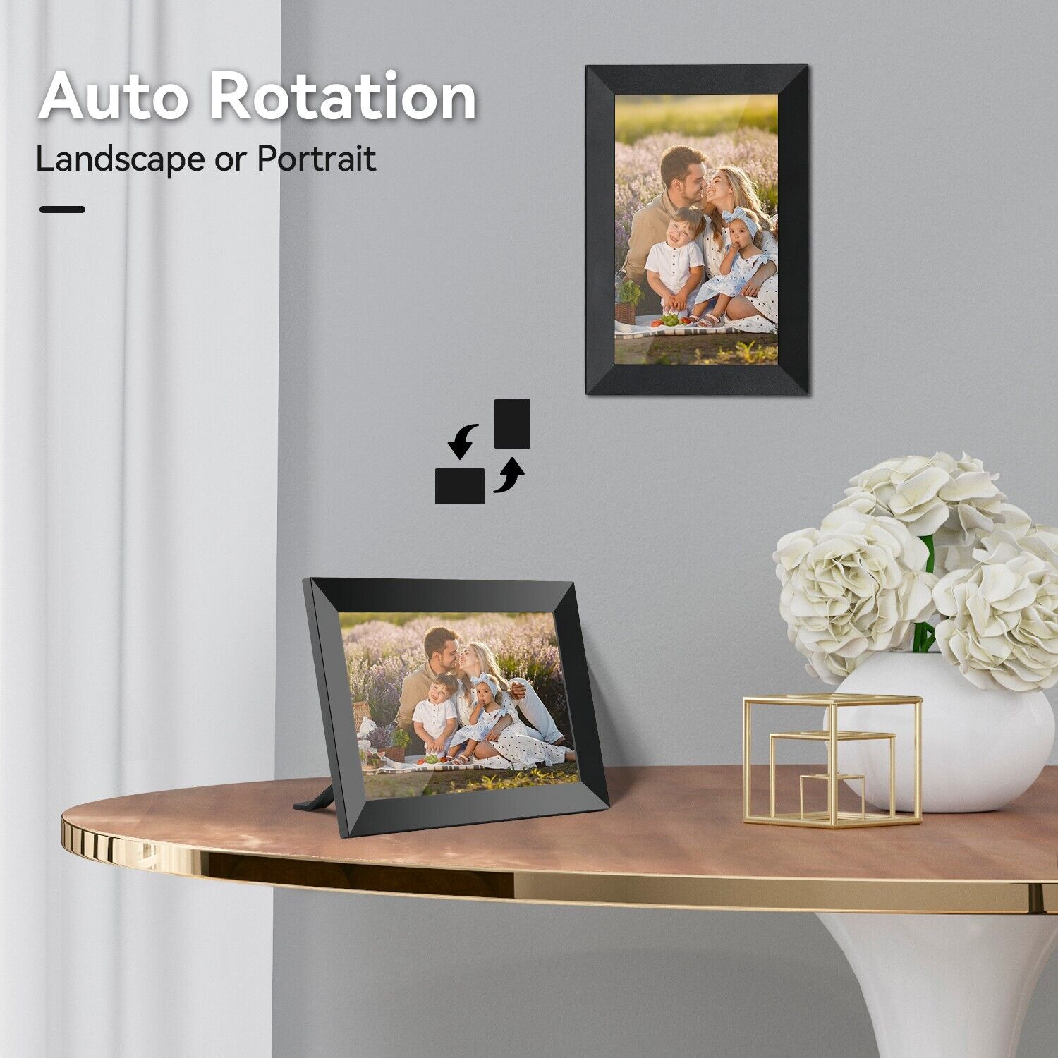 10.1-Inch WiFi Photo Frame 1080P Touch Screen For Families | Lersk