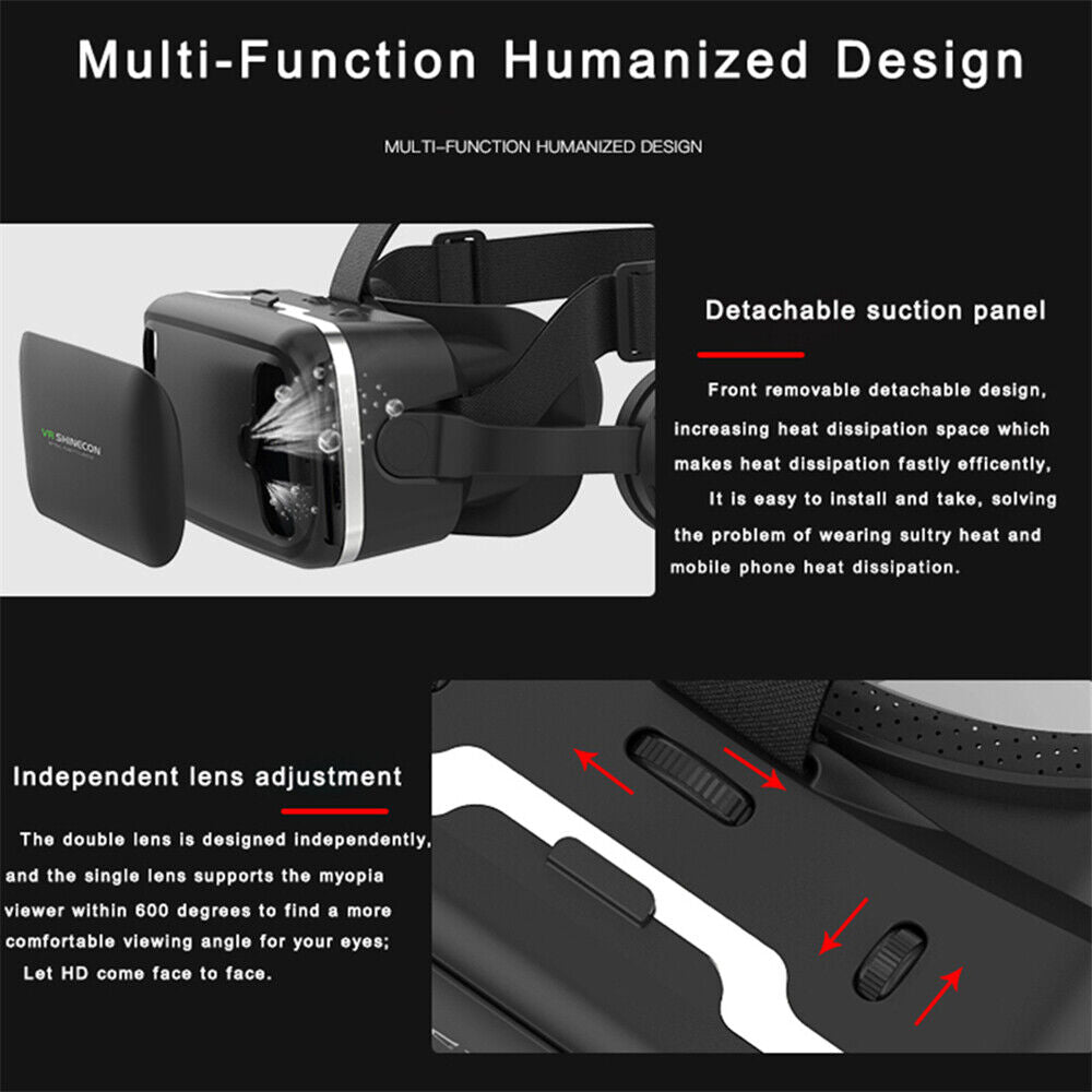 Smartphone 360 VR-Headset mit Bluetooth-Fernbedienung für Gamer | Lersk