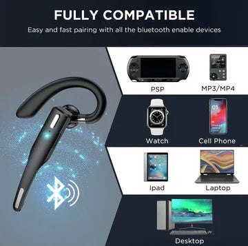 Trucker Dual Mic Wireless Bluetooth 5.1 Noise Cancelling Headset And Earpiece For Truckers | Lersk
