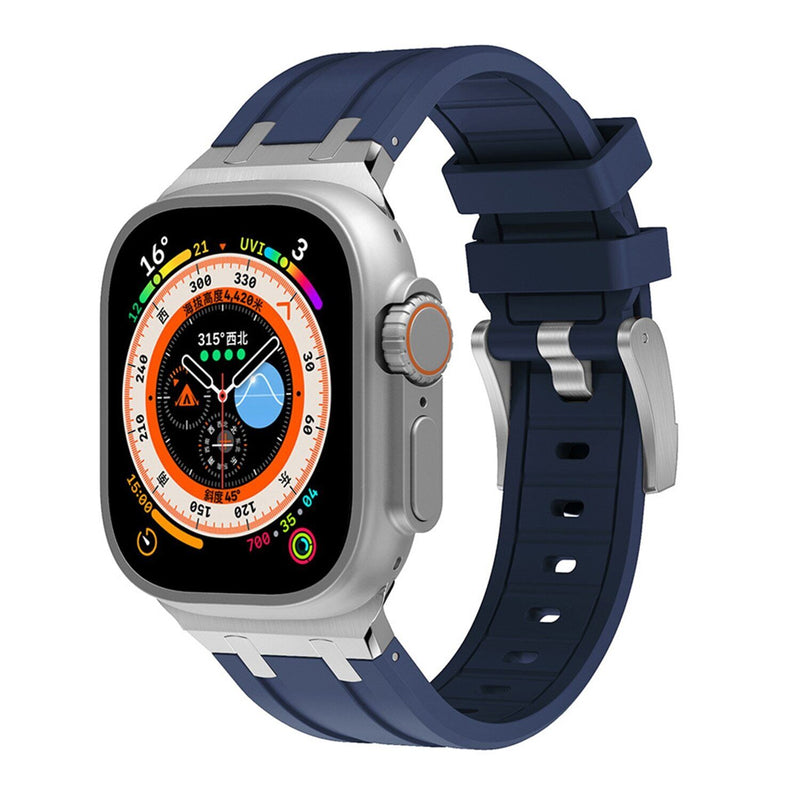 VeroFit | Thick Silicone Band with Titanium Adapter for Apple Watch | Lersk
