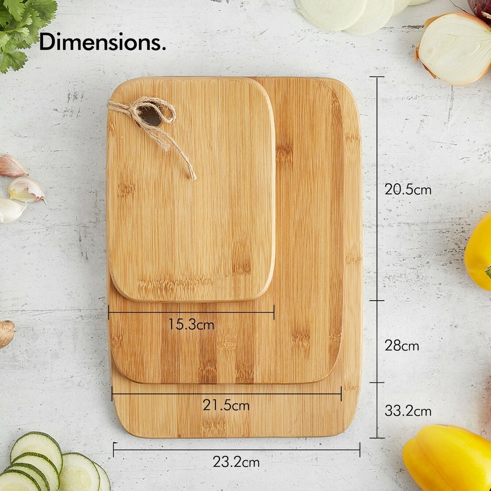 Bamboo Cutting Boards Set Of 3 For Home Cooks Mastery | Lersk