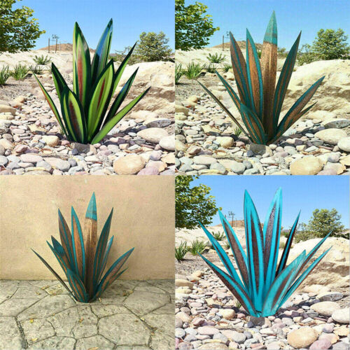 Ewige Agave Handgefertigte Rostfreie Metall-Gartenskulptur für Innen- und Außendekor | Lersk
