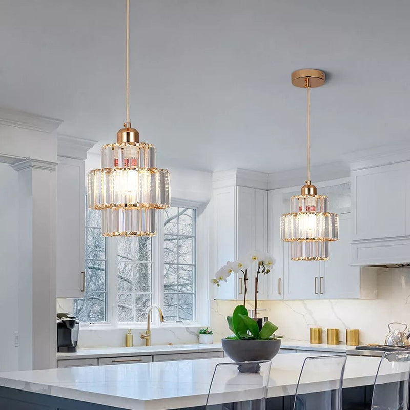 Aurelia Rifflet Krystalloftlampe med Elegant Ledning | Lersk