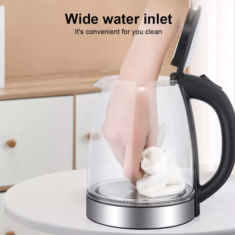 Vellon 1,8L Elektrischer Wasserkocher 3000W Schnellkochfunktion mit automatischer Abschaltung | Lersk