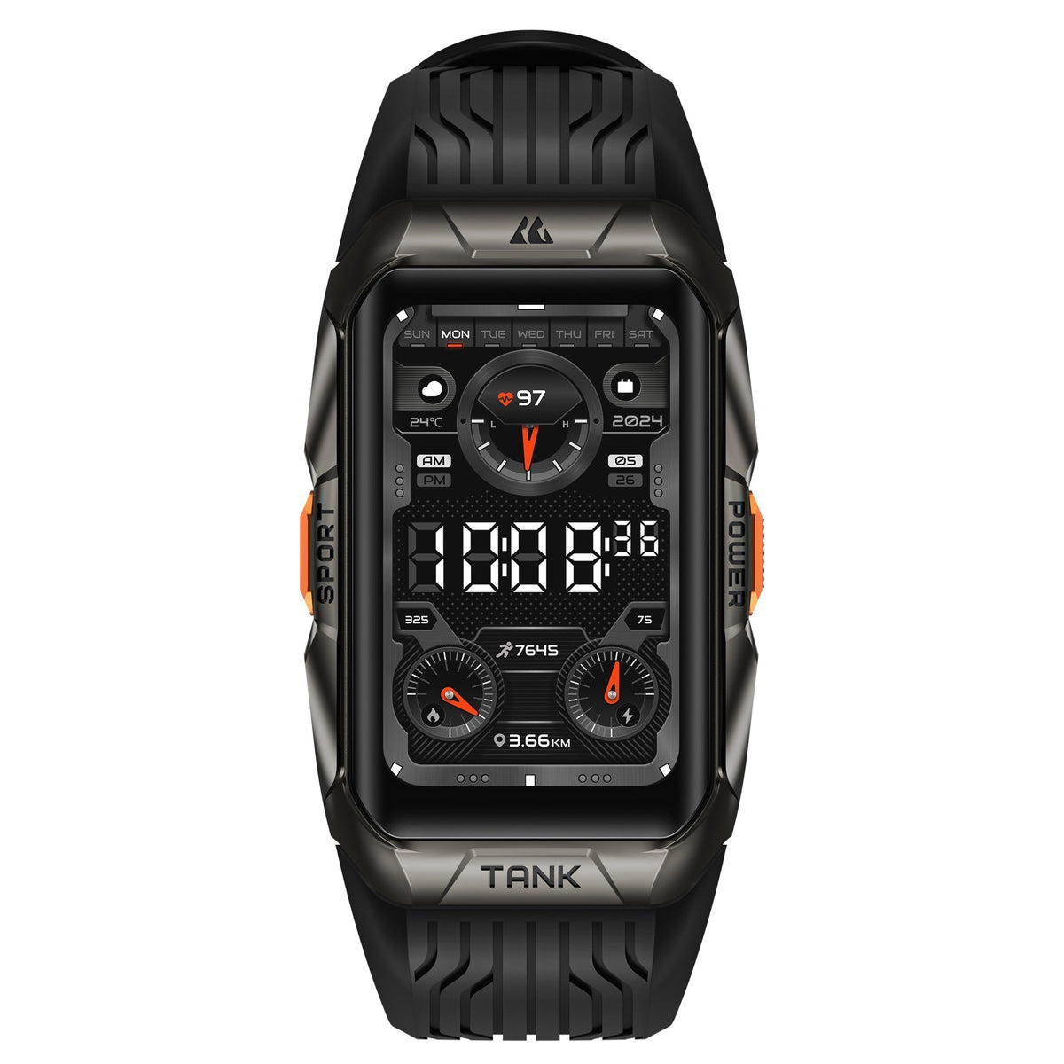 Zenora Ridge Pro Smartwatch with 170 Modes and MIL-STD-810H Durability