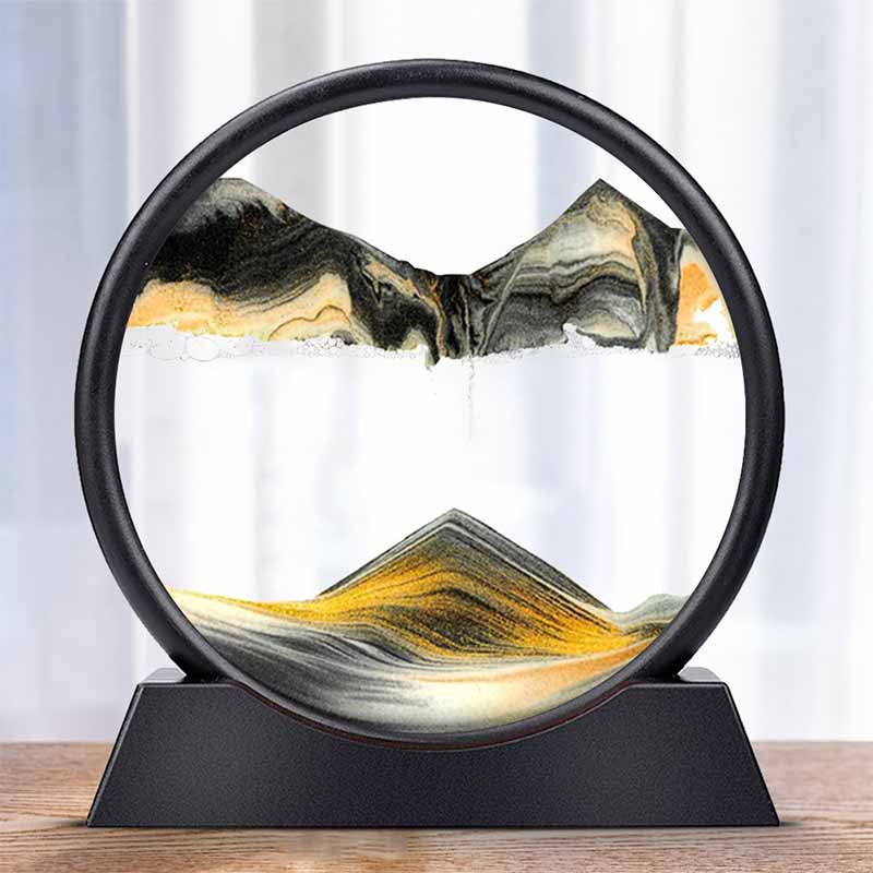 AstraSands 3D Wüstensand Sanduhr Timer für Schreibtisch und Wohnkultur | Lersk