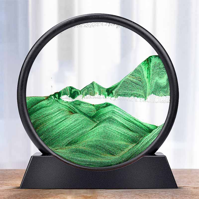AstraSands 3D Wüstensand Sanduhr Timer für Schreibtisch und Wohnkultur | Lersk