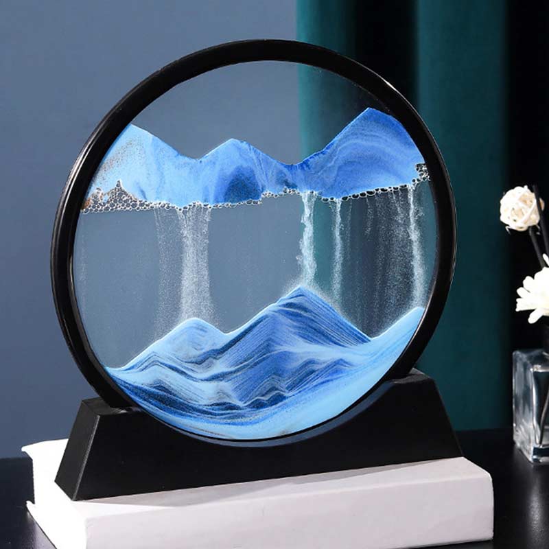 AstraSands 3D Wüstensand Sanduhr Timer für Schreibtisch und Wohnkultur | Lersk