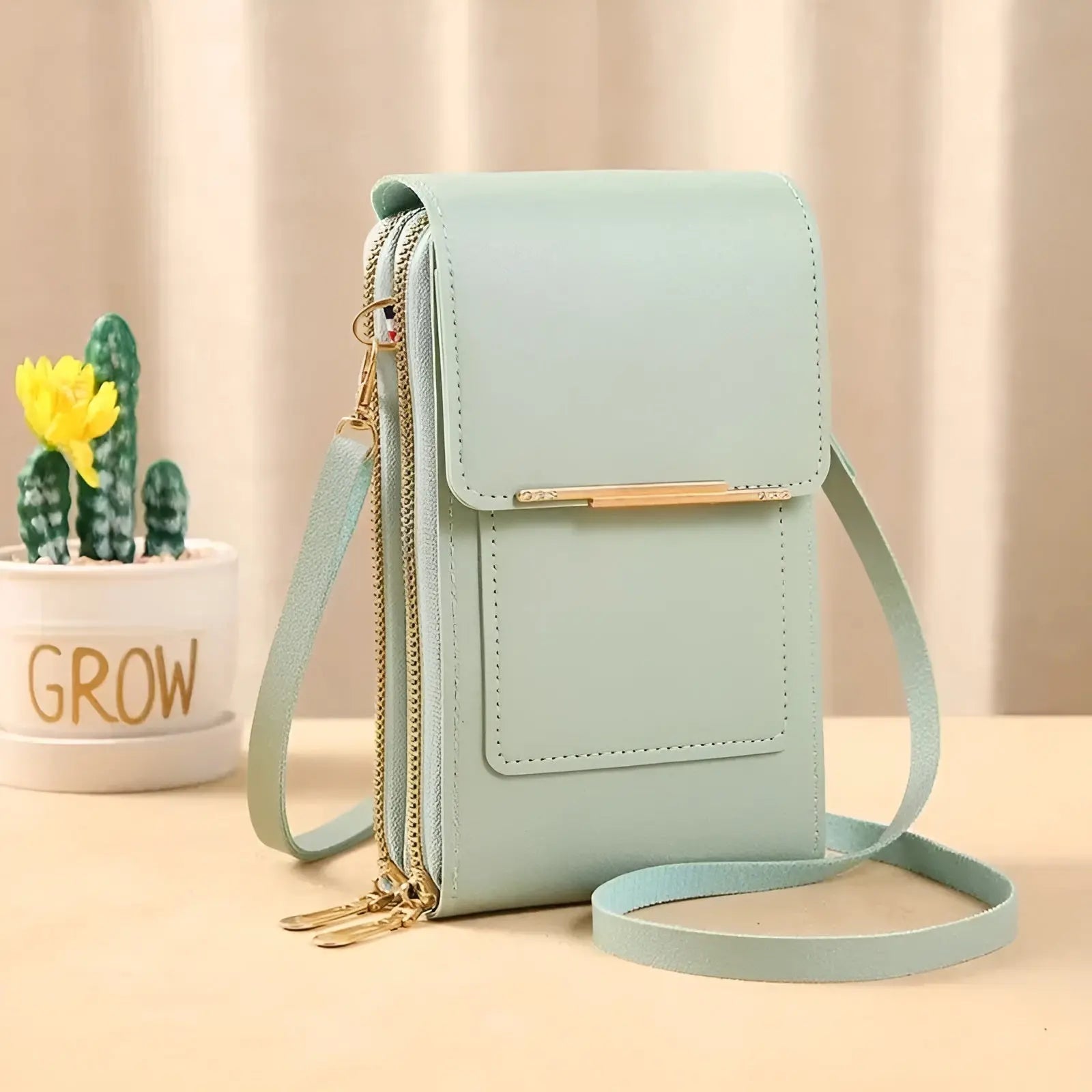 SafeTouch Schultertasche – Weiches Leder mit Diebstahlschutz für den täglichen Gebrauch | Lersk