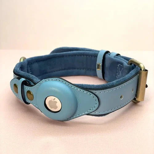 SafeTrack Premium AirTag Dog Collar For Pets With Find My App And Android Tracker Detector | Lersk