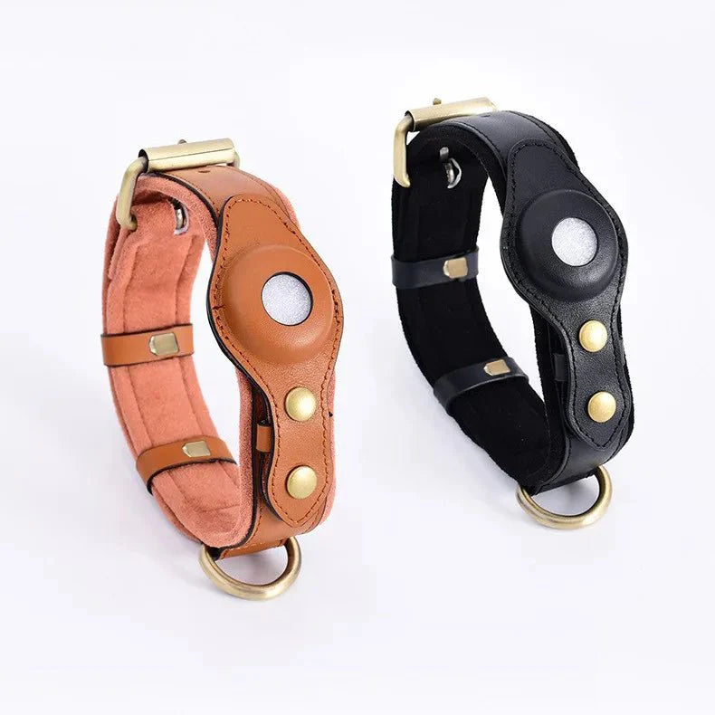 SafeTrack Premium AirTag Dog Collar For Pets With Find My App And Android Tracker Detector | Lersk