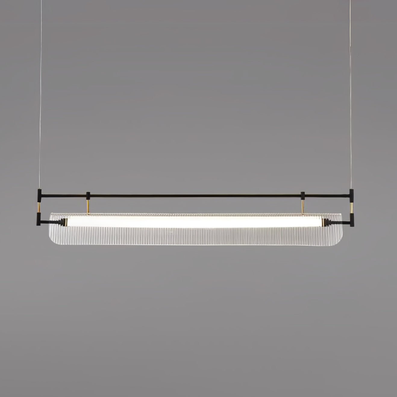 NovaLine Linear Strip Chandelier in Modern Metal Finish | Lersk