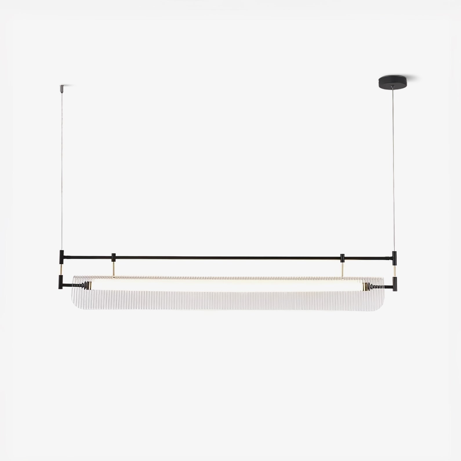 NovaLine Linear Strip Chandelier in Modern Metal Finish | Lersk