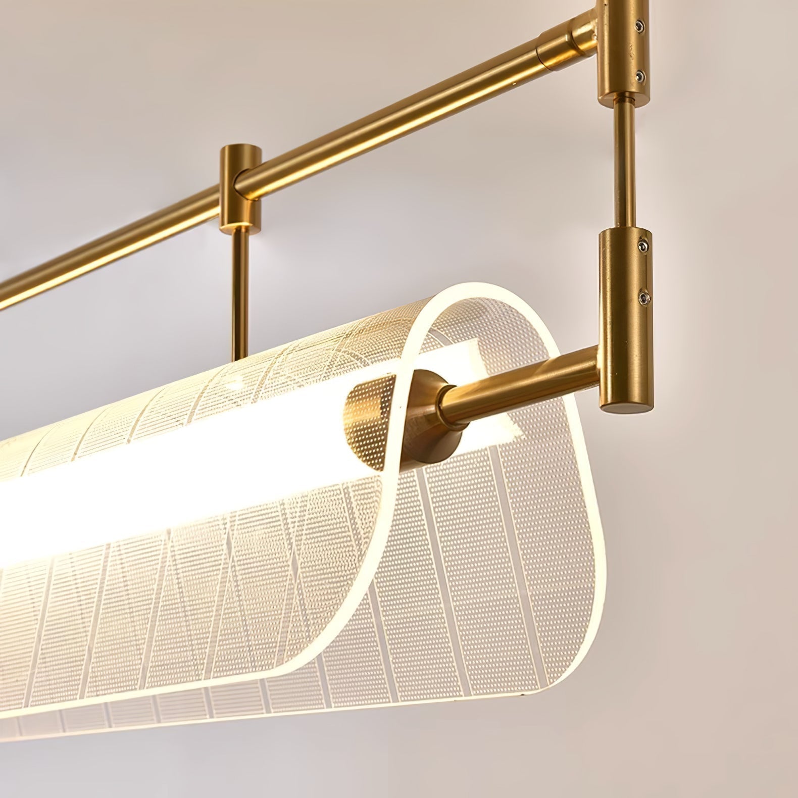 NovaLine Linear Strip Chandelier in Modern Metal Finish | Lersk