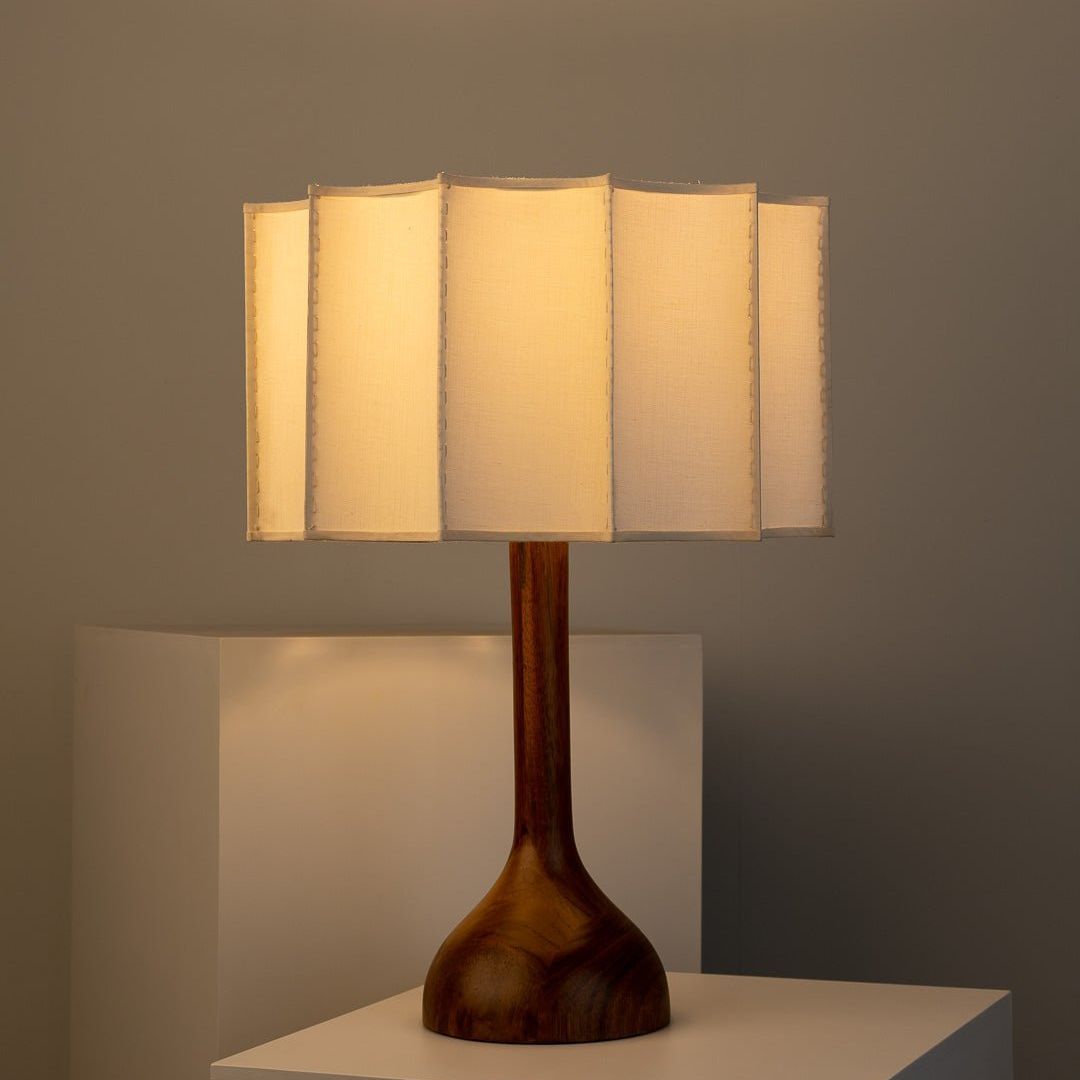 Astraeon Solid Wood Table & Floor Lamp with LED E27 | Lersk
