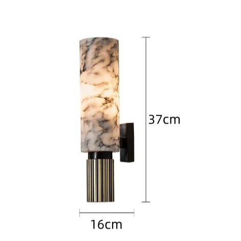 Vellaro Marble Wall Lamp | Luxurious Stone Fixture Elite | Lersk