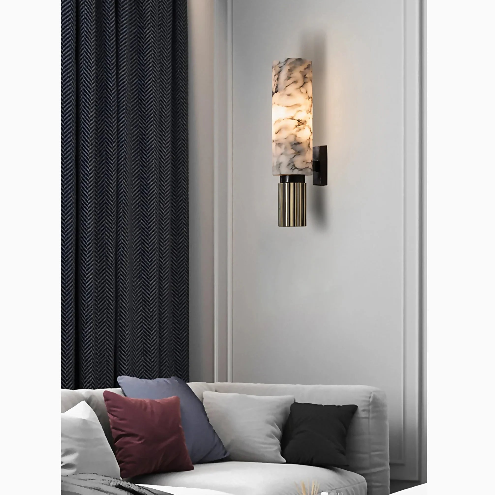 Vellaro Marble Wall Lamp | Luxurious Stone Fixture Elite | Lersk