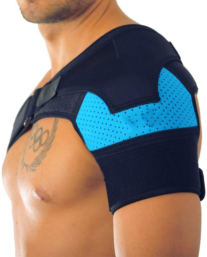 Faja para Hombro con Almohadilla de Compresión para Soporte Ajustable y Alivio del Dolor para Uso Diario | Lersk