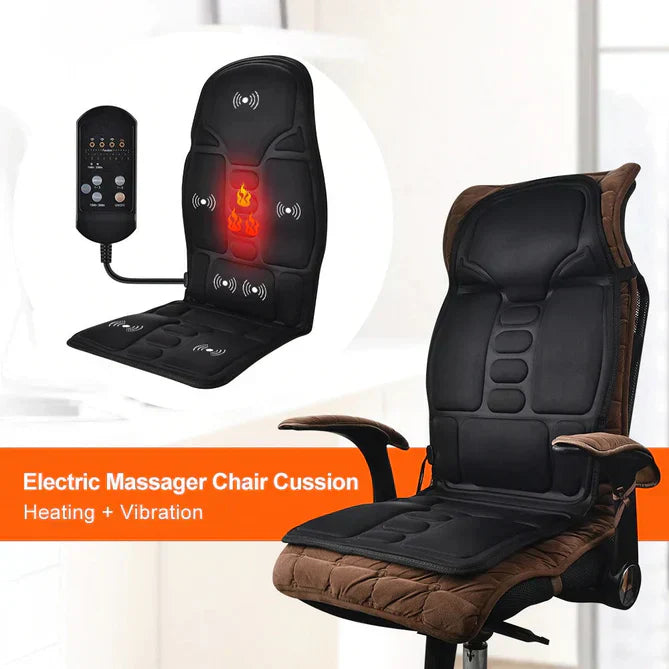 LumaRelief Elite Massage Seat Cushion With Eight Motors And Heated Back | Lersk