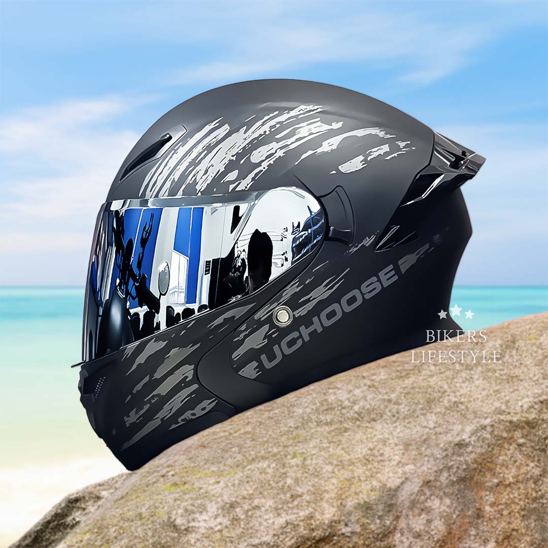 Casco FlipGuard con Doppia Lente per Piloti Omologato DOT | Lersk