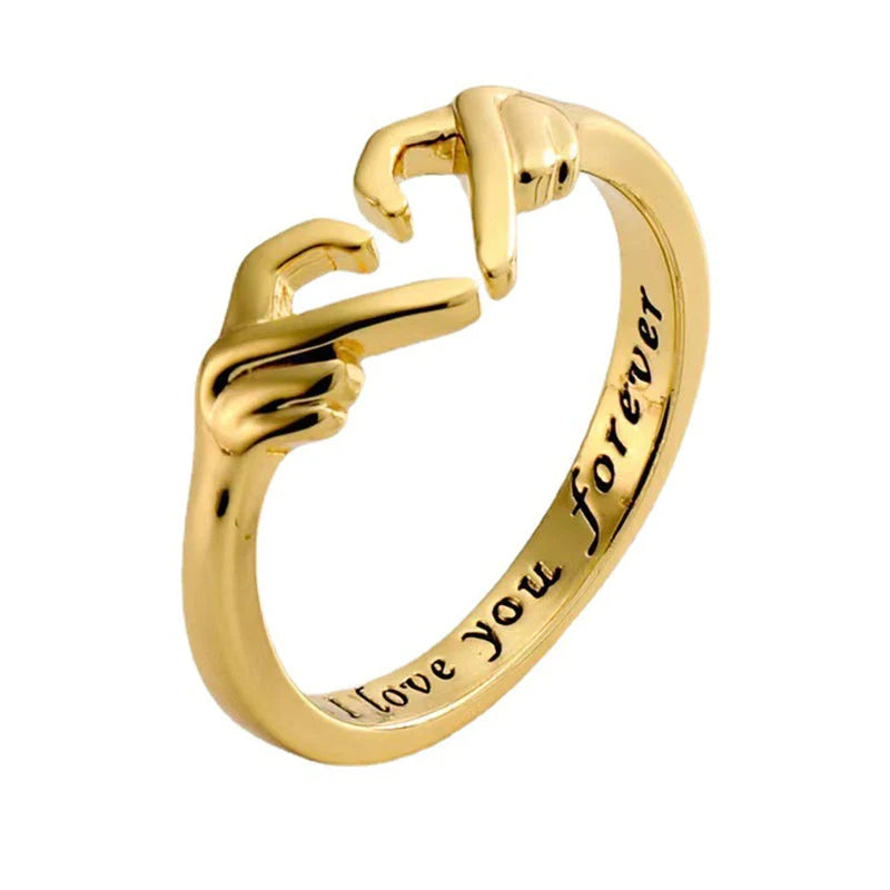 Hug Ring – Bestes Geschenk für geliebte Menschen, ein einfaches und dennoch elegantes Accessoire, das Bindung und Dankbarkeit feiert | Lersk